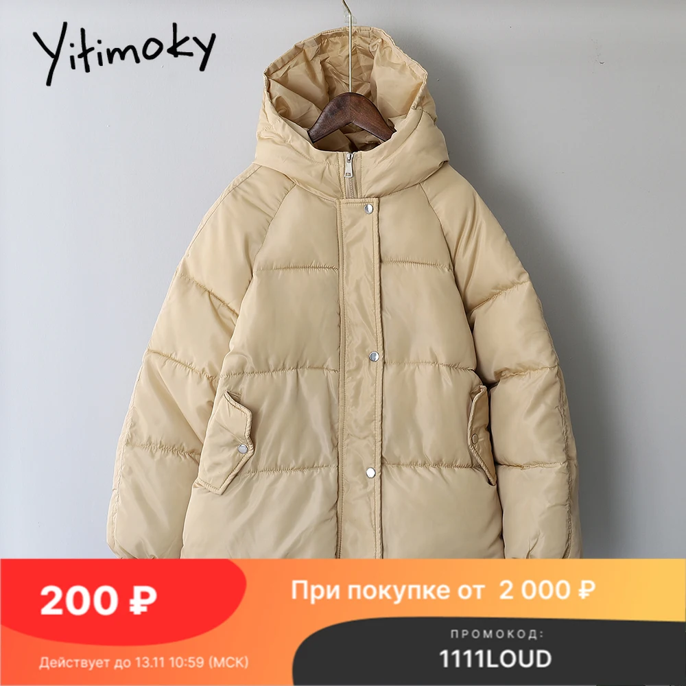 Yitimoky Winter Coat Women Elegant Autumn Jacket 2021 puffer Jacket Oversized Loose Korean Fashion Outerwear with A Hood Parkas
Yitimoky Winter Coat Women Elegant Autumn Jacket 2021 puffer Jacket Oversized Loose Korean Fashion Outerwear with A Hood Parkas