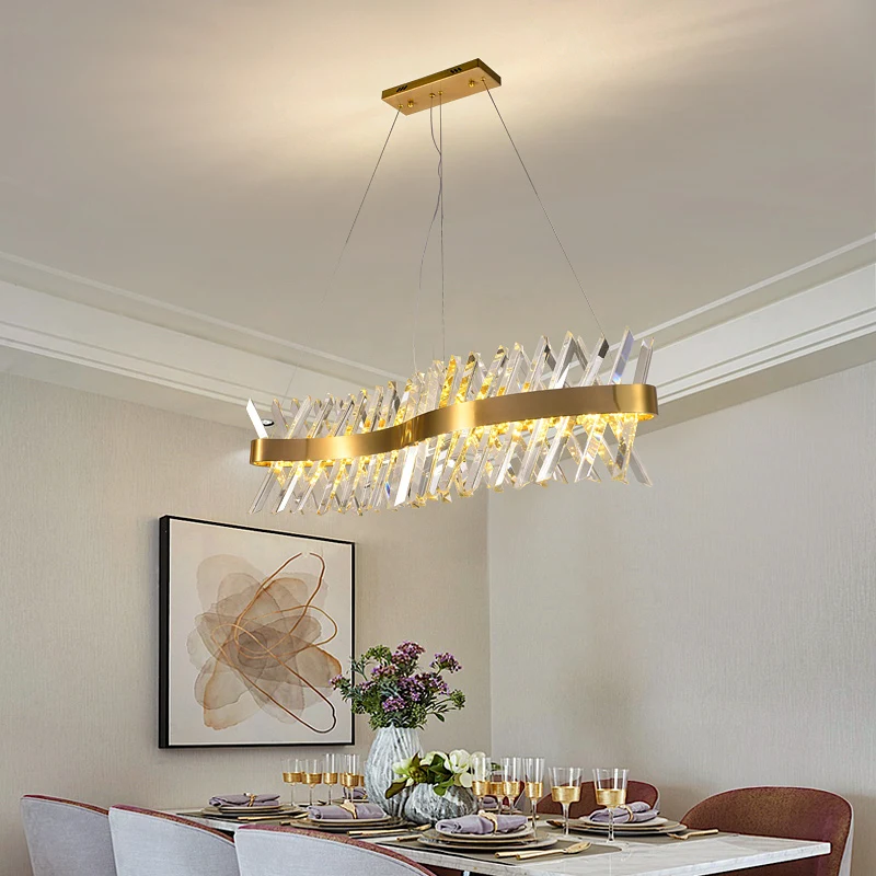 Post Modern Luxury Lustre Led Dimmable Pendant Lamp Gold Metal S Shape Luminaria Hang Lamp Dining Room Drop Light Suspend Lamp
Post Modern Luxury Lustre Led Dimmable Pendant Lamp Gold Metal S Shape Luminaria Hang Lamp Dining Room Drop Light Suspend Lamp