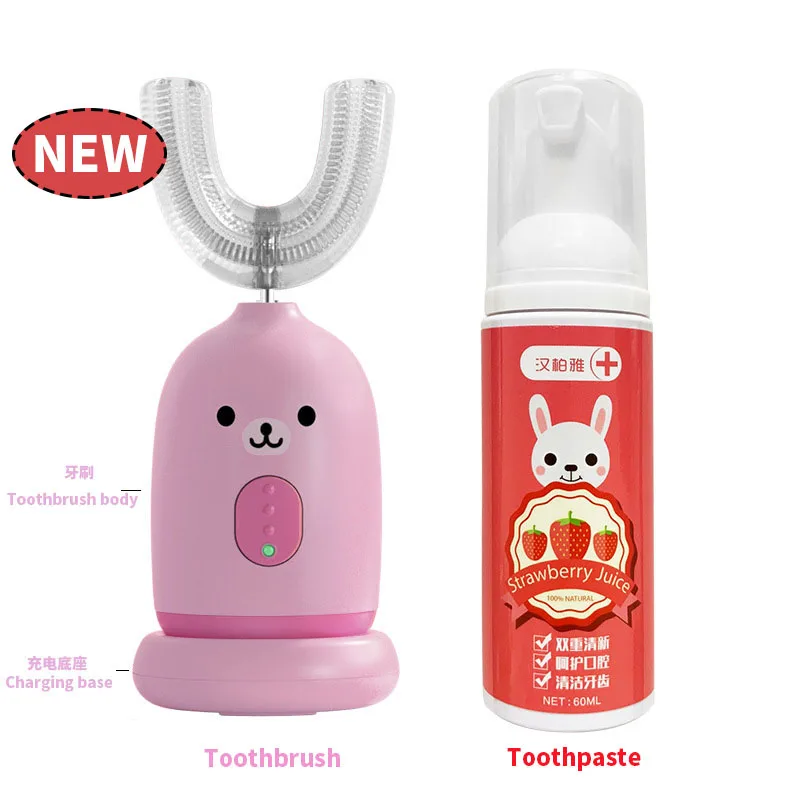 U Sonic Electric Toothbrush Children's Silicone Automatic Ultrasonic Toothbrush Children's Blu-ray Toothbrush Split Charging
U Sonic Electric Toothbrush Children's Silicone Automatic Ultrasonic Toothbrush Children's Blu-ray Toothbrush Split Charging