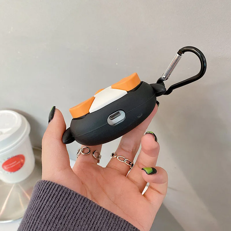 Creative Cute Penguin Suitable for Girls AirPods1/2/Pro3 Bluetooth Headset Silicone Anti-fall Protective Cover Wholesale
Creative Cute Penguin Suitable for Girls AirPods1/2/Pro3 Bluetooth Headset Silicone Anti-fall Protective Cover Wholesale