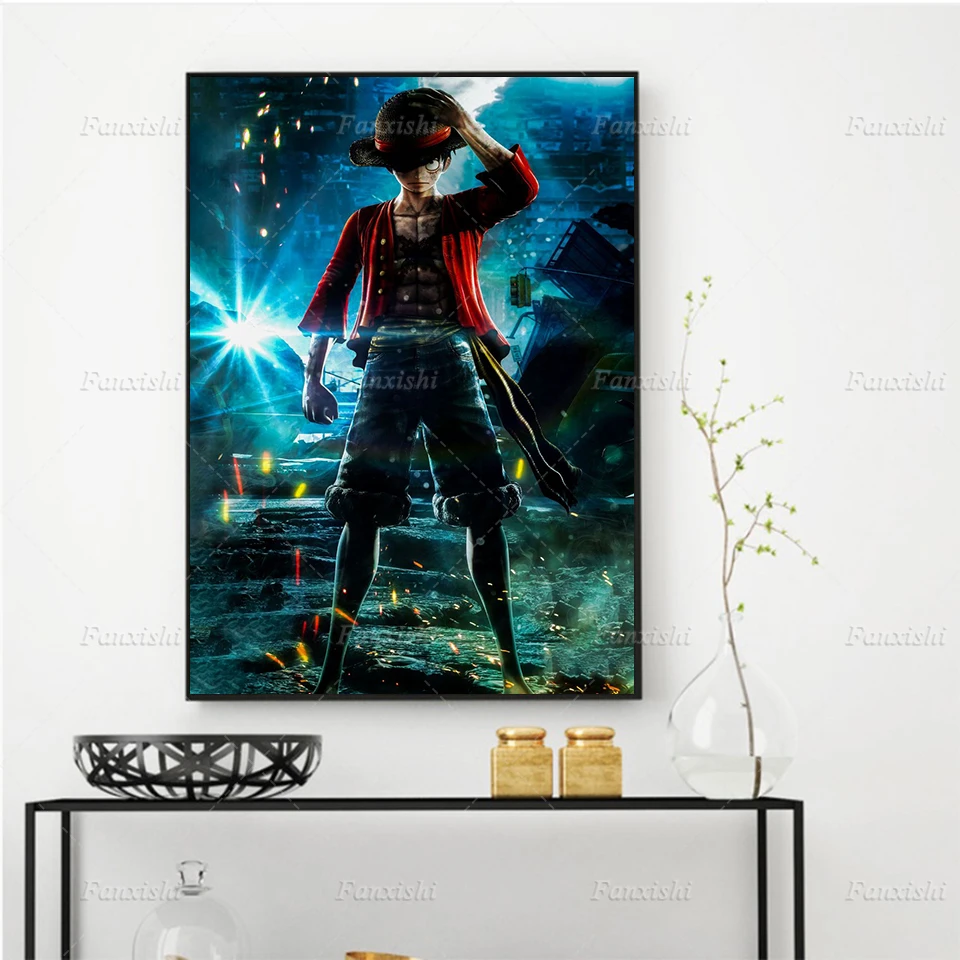 Abstract Anime Luffy One Piece Posters Painting Wall Art Prints Canvas Modular Pictures Boy's Living Room Home Decor Unique Gift
Abstract Anime Luffy One Piece Posters Painting Wall Art Prints Canvas Modular Pictures Boy's Living Room Home Decor Unique Gift
