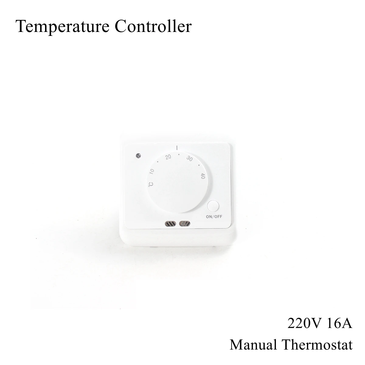 AC 220V 16A Temperature Controller Manual Thermostat Control Electric Floor Heating Cable Room Warm Heater Home Auto Instrument
AC 220V 16A Temperature Controller Manual Thermostat Control Electric Floor Heating Cable Room Warm Heater Home Auto Instrument
