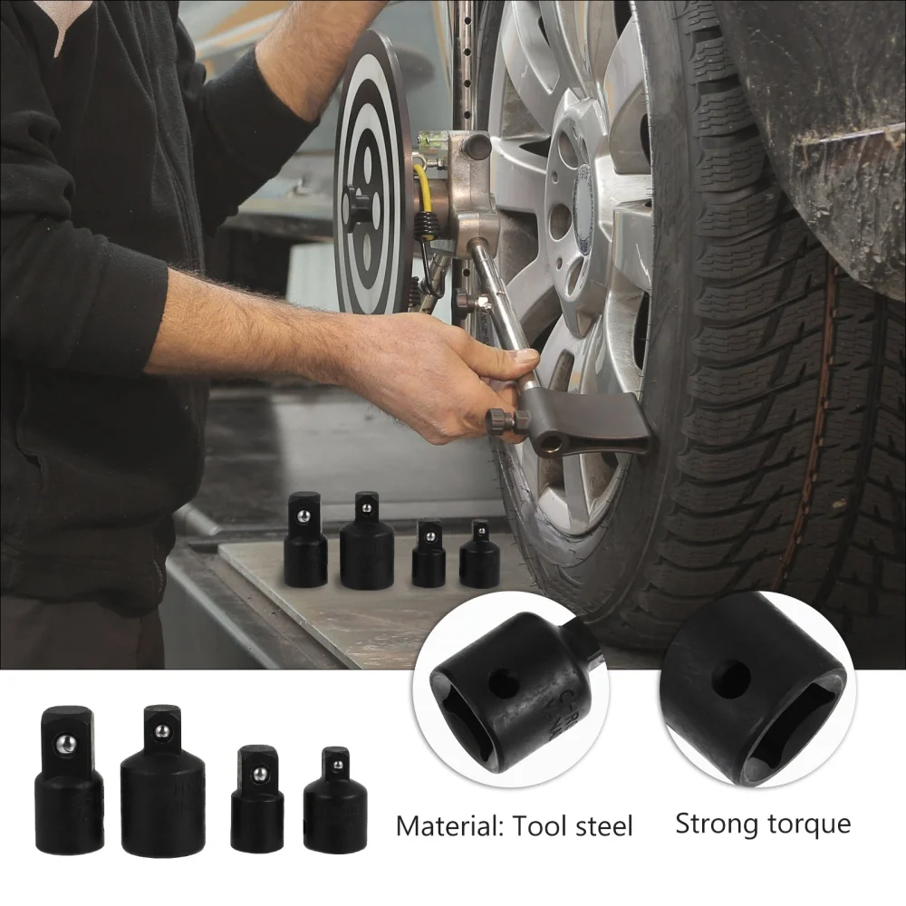 4 Pcs 1 Set Sleeve Converters Durable Socket Adapter Set Sleeve Adapters (Black)
4 Pcs 1 Set Sleeve Converters Durable Socket Adapter Set Sleeve Adapters (Black)
