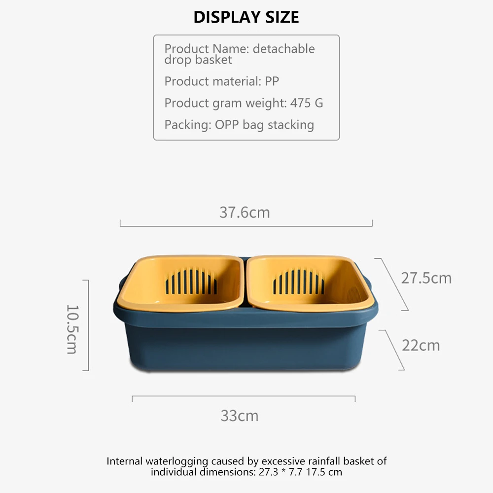 Kitchen Drain Basket Detachable Multifunctional Filter Storage Basket Vegetable Fruit Washing Basket Kitchen Storage Tools
Kitchen Drain Basket Detachable Multifunctional Filter Storage Basket Vegetable Fruit Washing Basket Kitchen Storage Tools