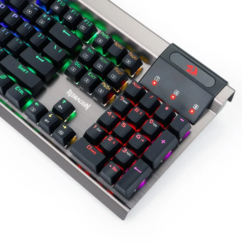 Механическая игровая клавиатура Redragon k563RGB высокого качества с 104 клавишами