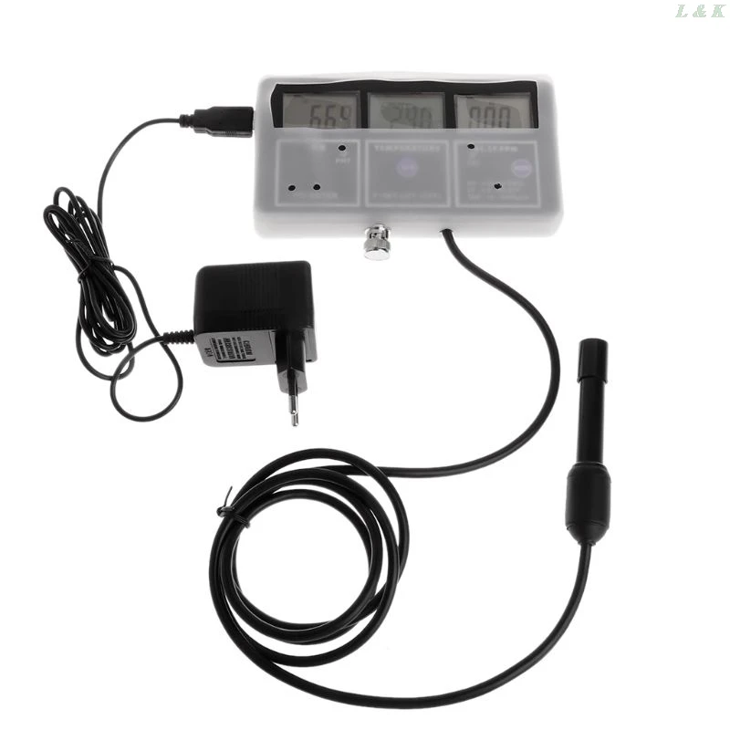 6 in 1 Water Quality Tester Monitor pH Meter Aquarium Water Meter for PH / Temperature / EC / CF / PPM / TDS L29K
6 in 1 Water Quality Tester Monitor pH Meter Aquarium Water Meter for PH / Temperature / EC / CF / PPM / TDS L29K