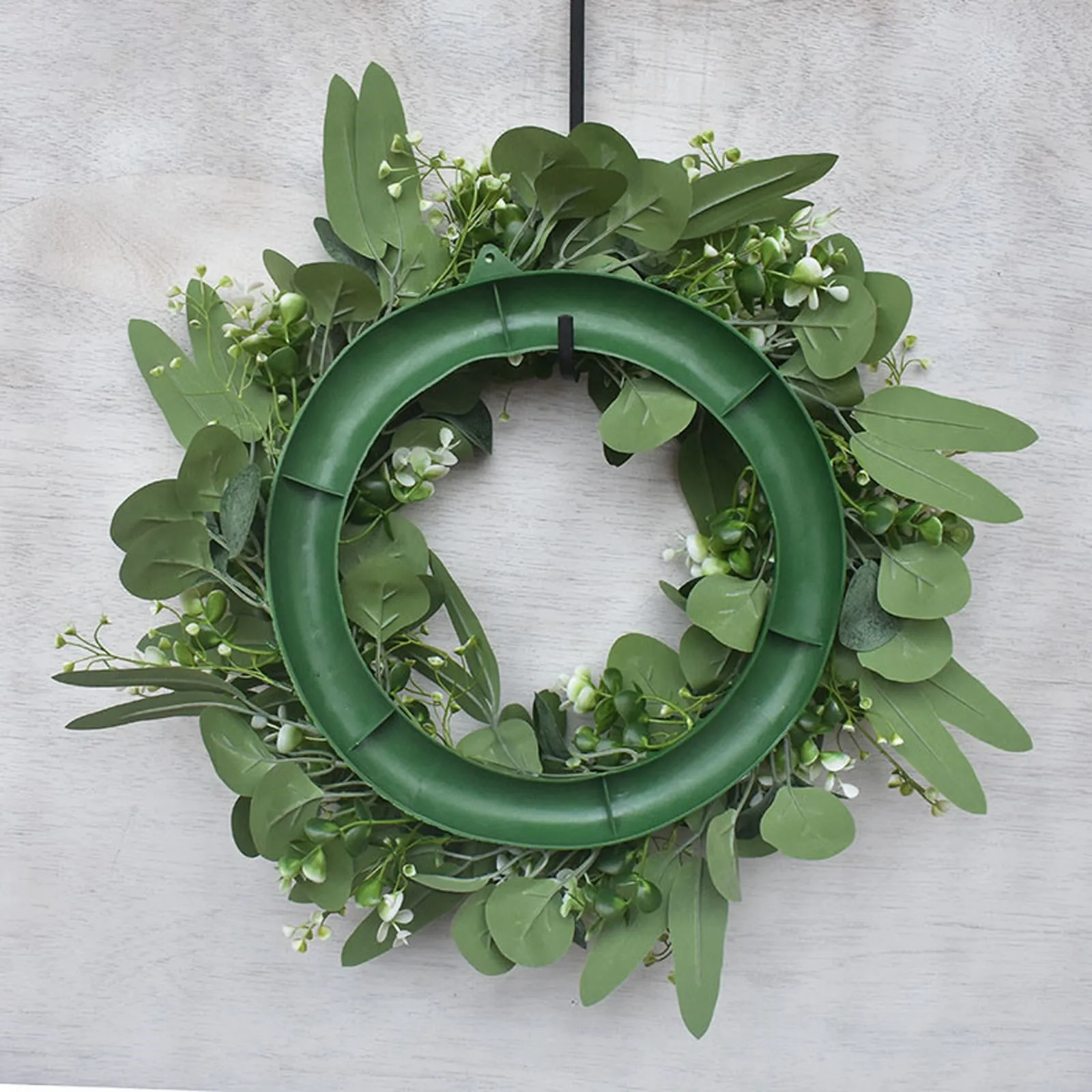 Artificial Green Eucalyptus Wreath,15 Inches Greenery Wreath With Clusters Of White Flowers Mini Spring/summer Wreath For Front
Artificial Green Eucalyptus Wreath,15 Inches Greenery Wreath With Clusters Of White Flowers Mini Spring/summer Wreath For Front