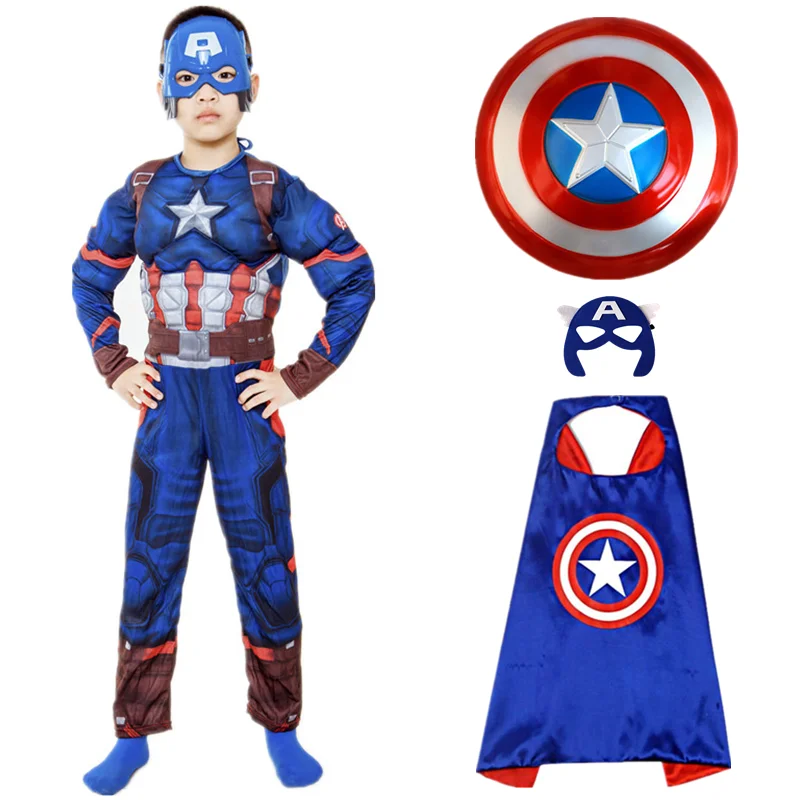 Captain America Child Role-playing Costume, Superhero Shield and Gloves, Halloween Muscle Costume for Boys and Girls
Captain America Child Role-playing Costume, Superhero Shield and Gloves, Halloween Muscle Costume for Boys and Girls