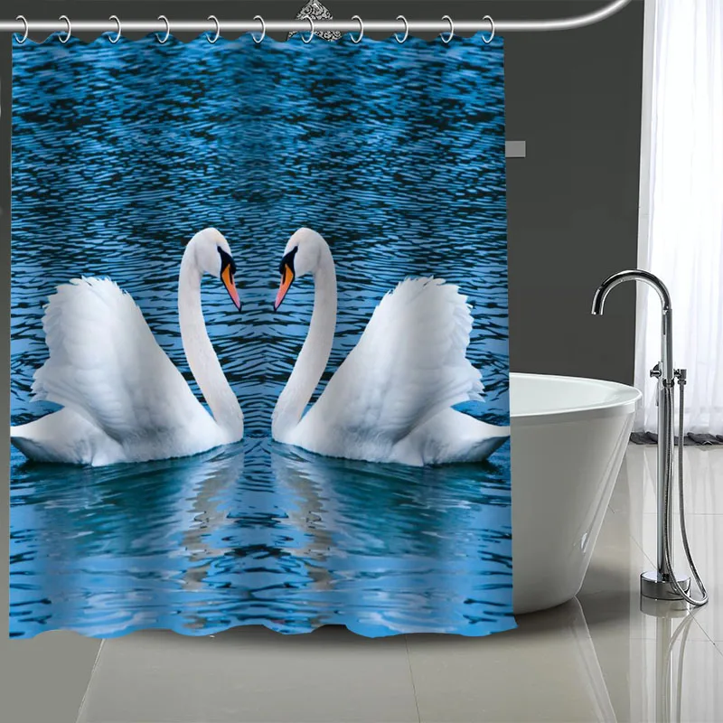 Custom Waterproof Shower Curtains Swan Curtain Bathroom Waterproof Polyester Curtains For Bathroom With Hook
Custom Waterproof Shower Curtains Swan Curtain Bathroom Waterproof Polyester Curtains For Bathroom With Hook