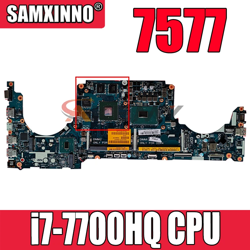 Оригинальная материнская плата для ноутбука DELL Inspiron 7577 i7-7700HQ материнская плата CN-00JJH7 00JJH7 LA-E991P SR32Q N17P-G0-A1 DDR4
Оригинальная материнская плата для ноутбука DELL Inspiron 7577 i7-7700HQ материнская плата CN-00JJH7 00JJH7 LA-E991P SR32Q N17P-G0-A1 DDR4
