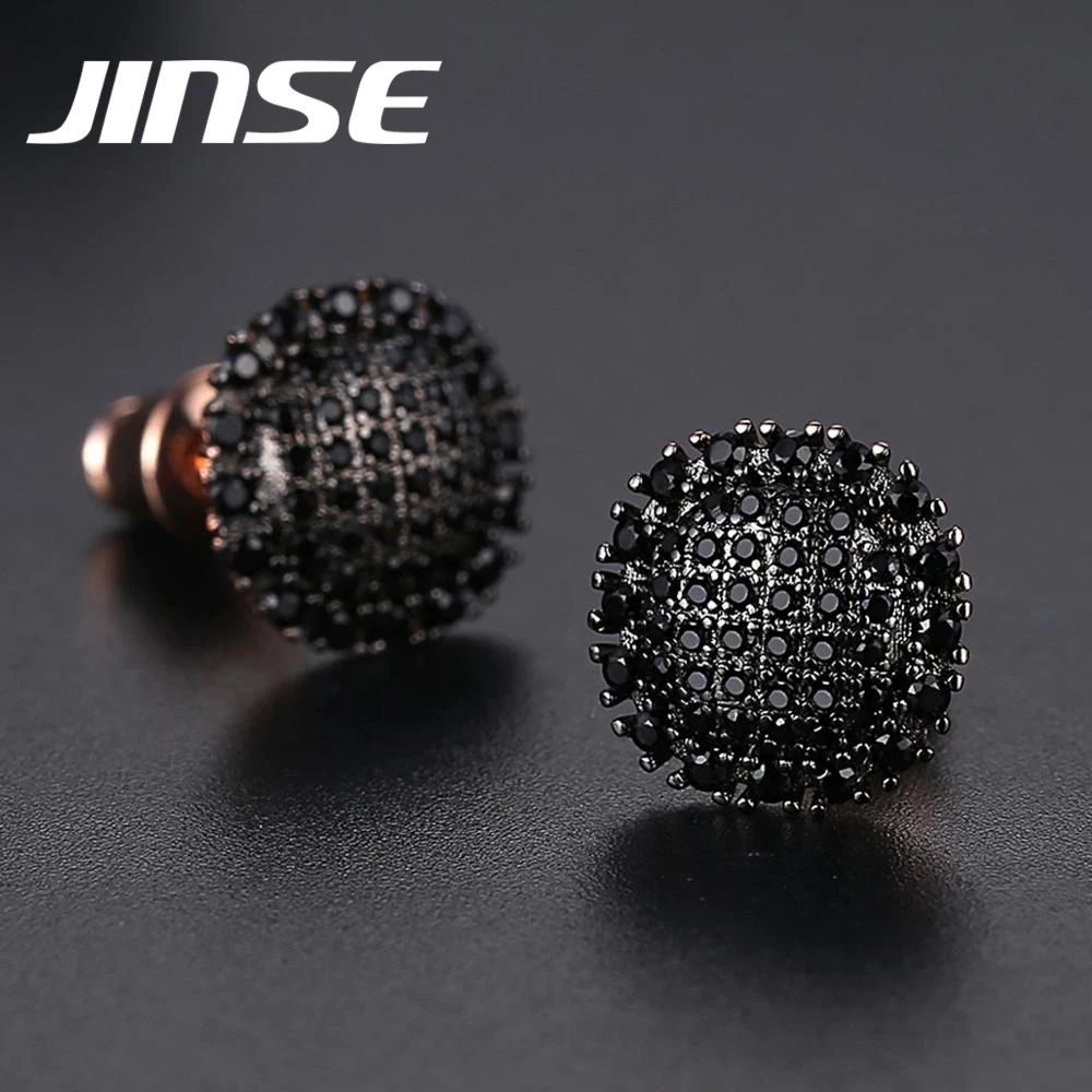 JINSE Korean Earrings Men Black Cubic Zirconia Rose Gold Color Stud Earrings Punk Gold Men Earrings Fashion Hip Hop Jewelry 2020
JINSE Korean Earrings Men Black Cubic Zirconia Rose Gold Color Stud Earrings Punk Gold Men Earrings Fashion Hip Hop Jewelry 2020