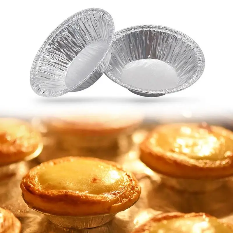 100pcs Tin Foil Egg Tart Mould Nonstick Reusable Cupcake Egg Tart Cookie Pudding Muffin Mold Kitchen Baking Mold Pastry Tools
100pcs Tin Foil Egg Tart Mould Nonstick Reusable Cupcake Egg Tart Cookie Pudding Muffin Mold Kitchen Baking Mold Pastry Tools
