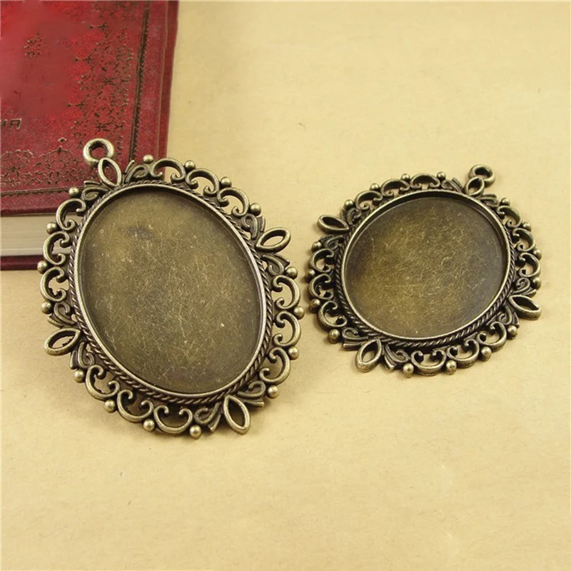 5pcs Antique Bronze Flower Pendant Charms Base Settings Cabochon Cameo Tray Bezel Blank Fit 30x40mm Cabochons DIY Jewelry
5pcs Antique Bronze Flower Pendant Charms Base Settings Cabochon Cameo Tray Bezel Blank Fit 30x40mm Cabochons DIY Jewelry