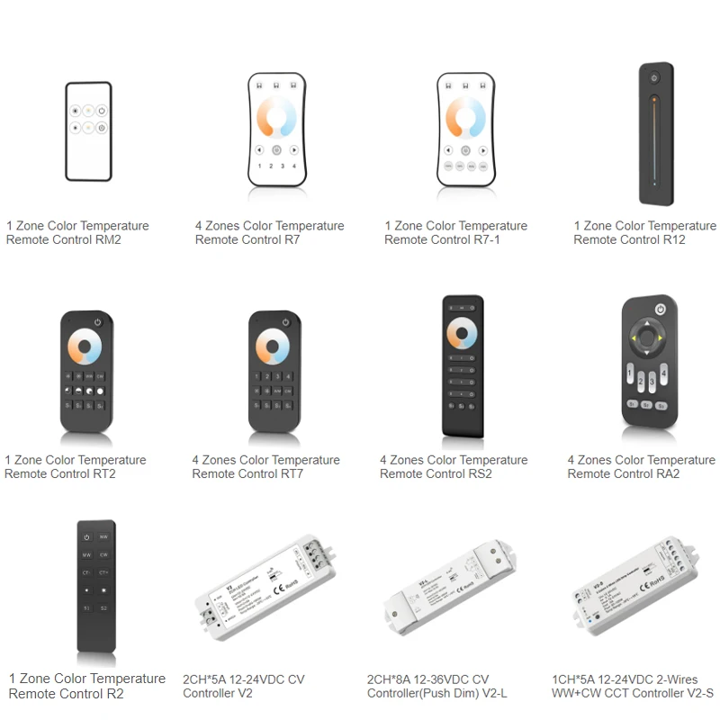 DC 12V-24V 2CH*5A Constant Voltage Led CCT Controller RF Remote for 5050 3528 Strip Light WW CW Color Temperature Control System
DC 12V-24V 2CH*5A Constant Voltage Led CCT Controller RF Remote for 5050 3528 Strip Light WW CW Color Temperature Control System