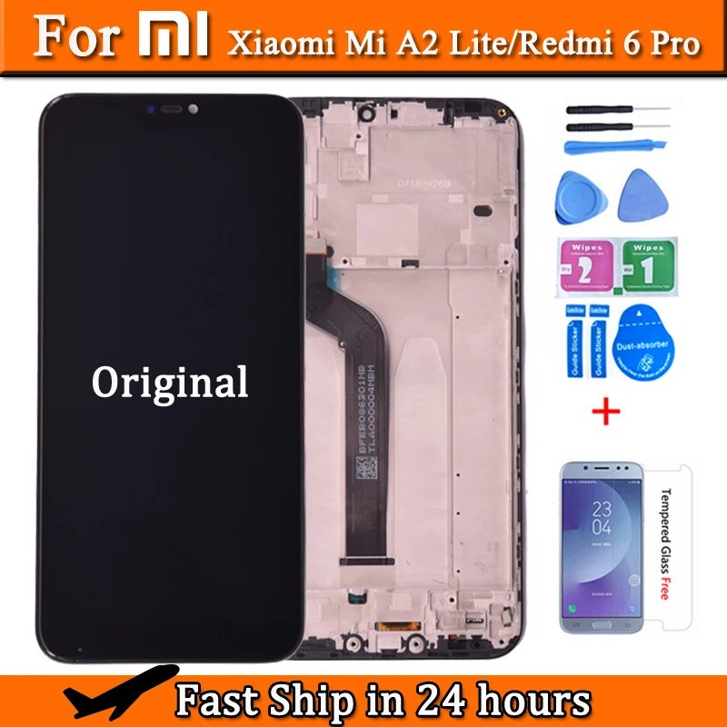 Original For Xiaomi Mi A2 Lite LCD Screen Replacement For Redmi 6 Pro Display Touch Digital Panel Assembly phone Part Repairment
Original For Xiaomi Mi A2 Lite LCD Screen Replacement For Redmi 6 Pro Display Touch Digital Panel Assembly phone Part Repairment