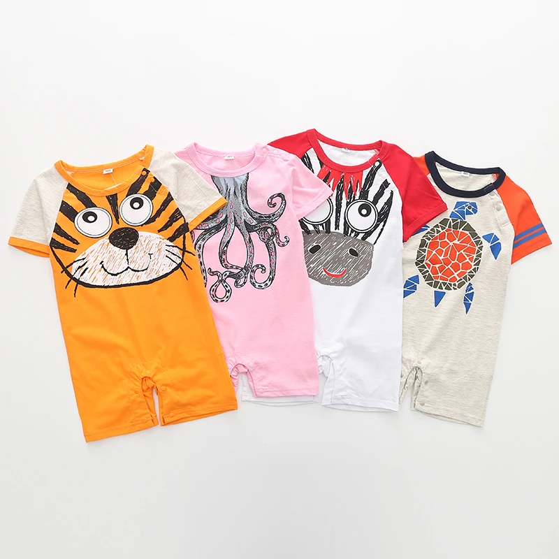 Baby Clothes Short Sleeve cotton Romper Boy Costume Tide Summer Jumpsuit Newborn Girl Sleep Gown Infant Animal print rompers
Baby Clothes Short Sleeve cotton Romper Boy Costume Tide Summer Jumpsuit Newborn Girl Sleep Gown Infant Animal print rompers