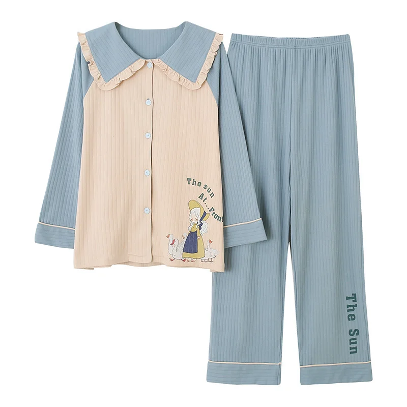 Chunke'er New Pajamas Cotton Long Sleeve Spring And Autumn Casual Cardigan Home Wear Women's Pajamas Can Wear Suit pajama sets
Chunke'er New Pajamas Cotton Long Sleeve Spring And Autumn Casual Cardigan Home Wear Women's Pajamas Can Wear Suit pajama sets