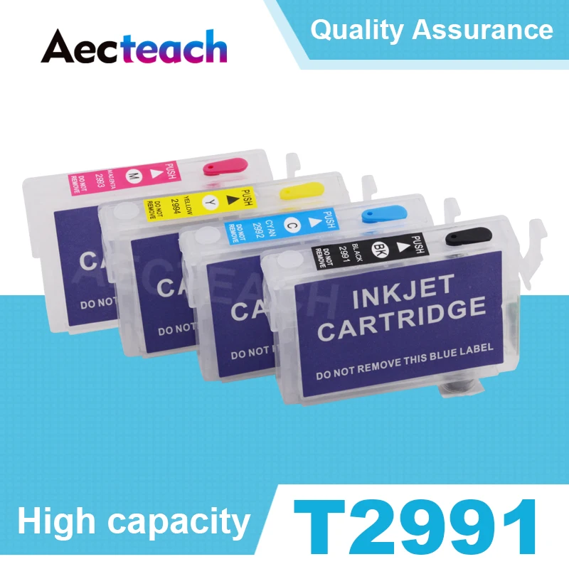 

Aecteach 29XL Refillable Ink cartridge T2991 for Epson Expression Home XP-235 332 335 432 435 245 247 342 345 442 445 Printer