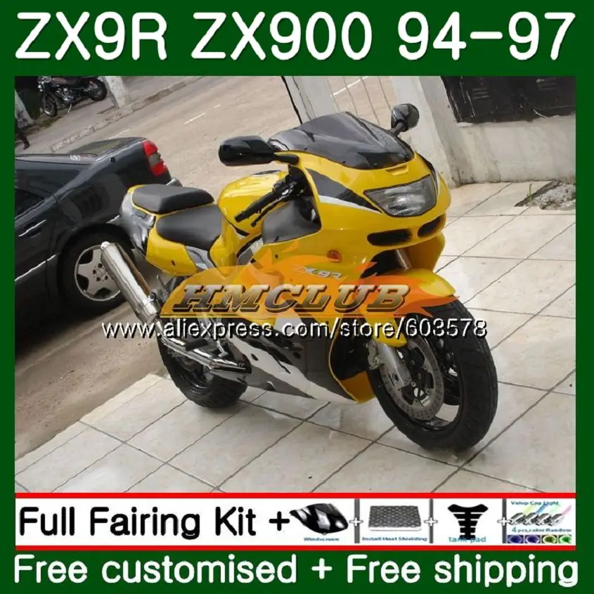 Body For KAWASAKI ZX900 900 CC ZX9R 94 95 96 97 109CL.AA Yellow black ZX 900 9 R ZX 9R 900CC ZX-9R 1994 1995 1996 1997 Fairings
Body For KAWASAKI ZX900 900 CC ZX9R 94 95 96 97 109CL.AA Yellow black ZX 900 9 R ZX 9R 900CC ZX-9R 1994 1995 1996 1997 Fairings