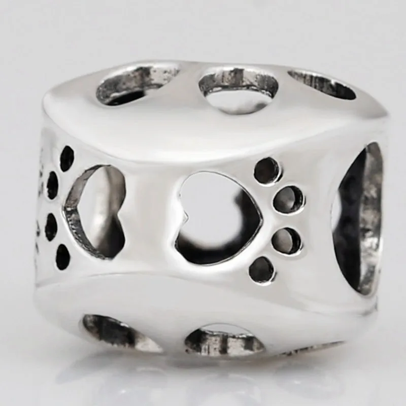 100% 925 Sterling Silver Bead New Hollow And Cute Claw Footprints Beads Fit Pandora Women Bracelet & Necklace Diy Jewelry
100% 925 Sterling Silver Bead New Hollow And Cute Claw Footprints Beads Fit Pandora Women Bracelet & Necklace Diy Jewelry