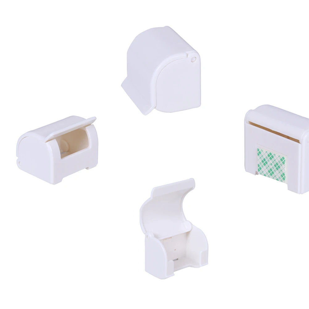 Bathroom Dustproof Razor Rack Plastic Shaver Socket Holder With Cover Waterproof Wall Hanging Shaving Hook For | Дом и сад