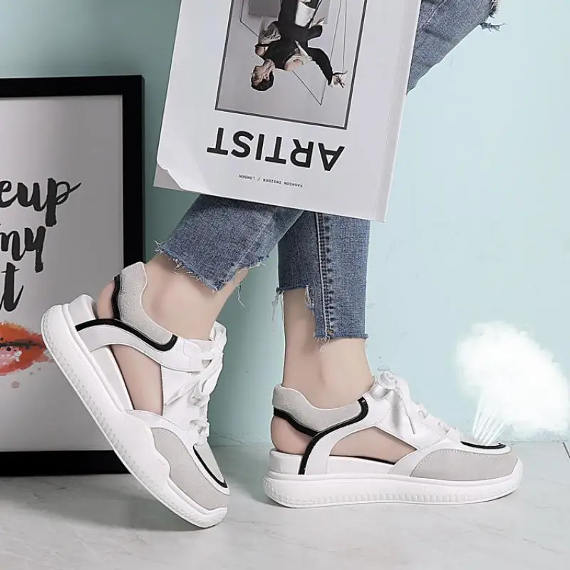 SWONCO Summer Shoes Women Platform Sneakers White Shoes Gneuine Leather Hallow 2020 Summer New Mesh Sneakers Casual Shoes Female
SWONCO Summer Shoes Women Platform Sneakers White Shoes Gneuine Leather Hallow 2020 Summer New Mesh Sneakers Casual Shoes Female