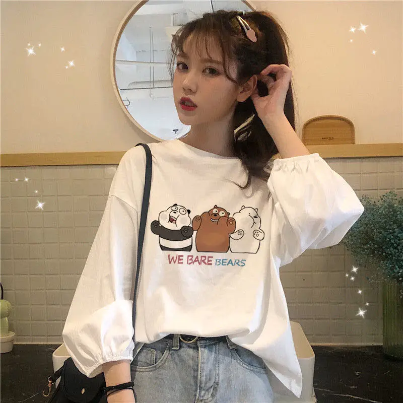 2020 new spring and autumn top long sleeve Korean style loose and versatile Lantern Sleeve waist down and slim print top female
2020 new spring and autumn top long sleeve Korean style loose and versatile Lantern Sleeve waist down and slim print top female