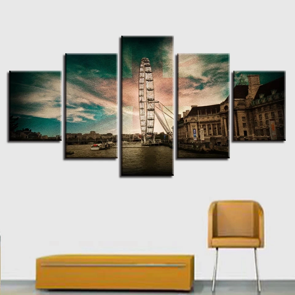 5Pcs Art Painting Vintage Castle Water Ferris Wheel Canvas Prints Posters Home Room Decoration Wall Art Picture No Frame Drawing
5Pcs Art Painting Vintage Castle Water Ferris Wheel Canvas Prints Posters Home Room Decoration Wall Art Picture No Frame Drawing