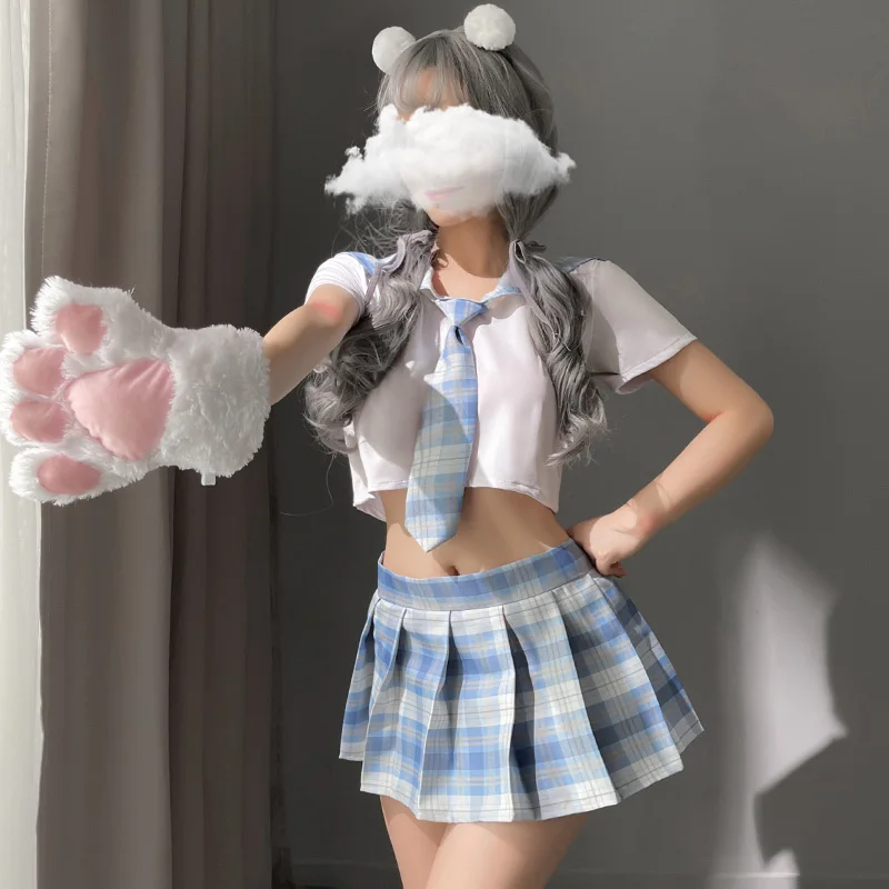 Maid costume Sweet Plaid Sexy School Girl Student Uniform Role Play Costume Clothing for Women Lingerie cosplay costume
Maid costume Sweet Plaid Sexy School Girl Student Uniform Role Play Costume Clothing for Women Lingerie cosplay costume