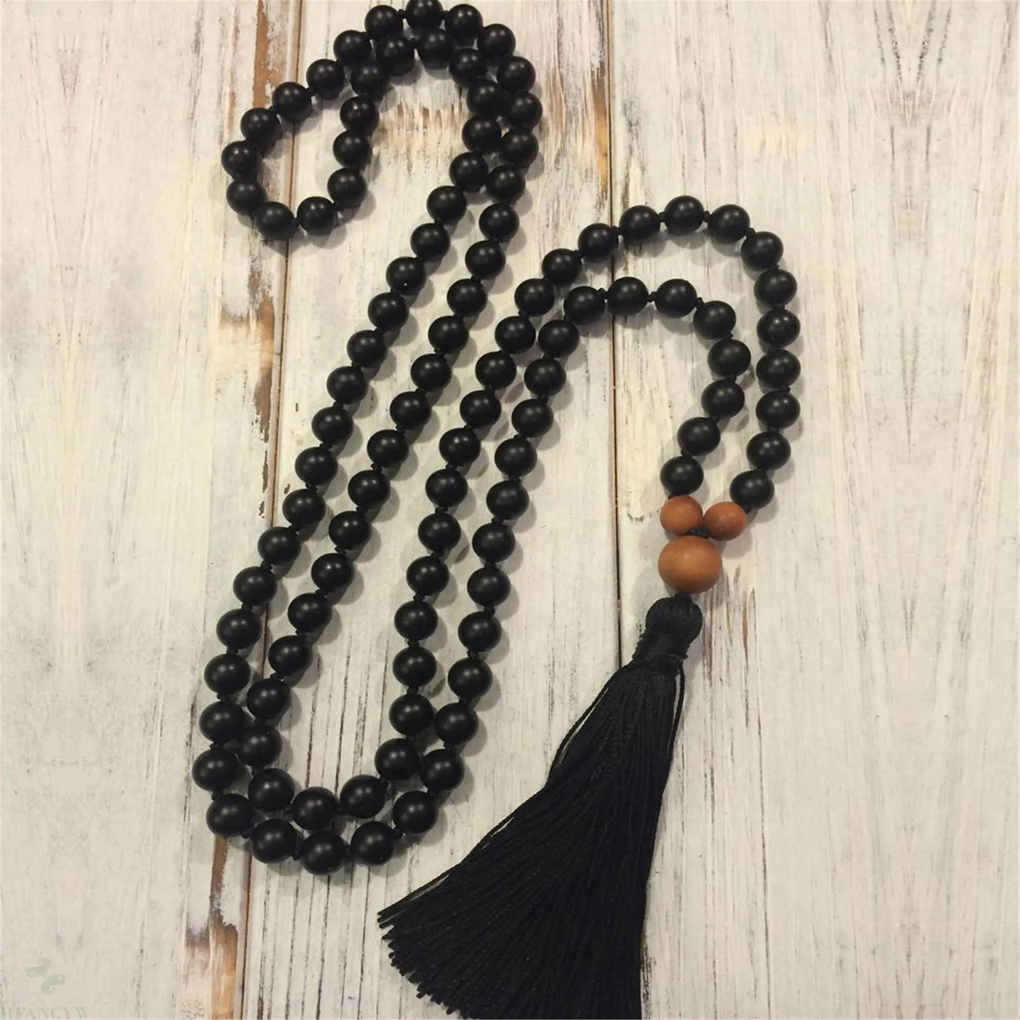8mm Natural Black Agate Gemstone 108 Beads Mala Necklace Spirituality Lucky Classic Wrist Reiki Pray Yoga
8mm Natural Black Agate Gemstone 108 Beads Mala Necklace Spirituality Lucky Classic Wrist Reiki Pray Yoga