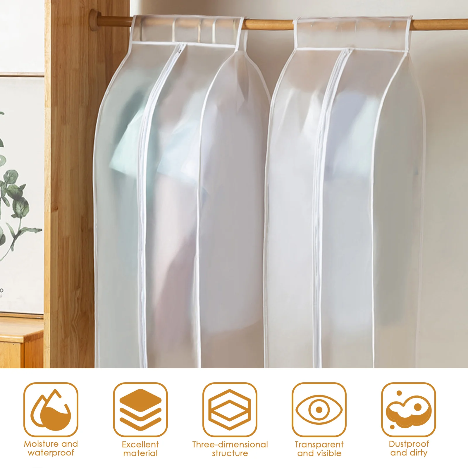 Dustproof Cloth Cover Bags Transparent Wardrobe Storage Bag Dust Cover Clothes Protector Garment Suit Coat Dust Cover
Dustproof Cloth Cover Bags Transparent Wardrobe Storage Bag Dust Cover Clothes Protector Garment Suit Coat Dust Cover