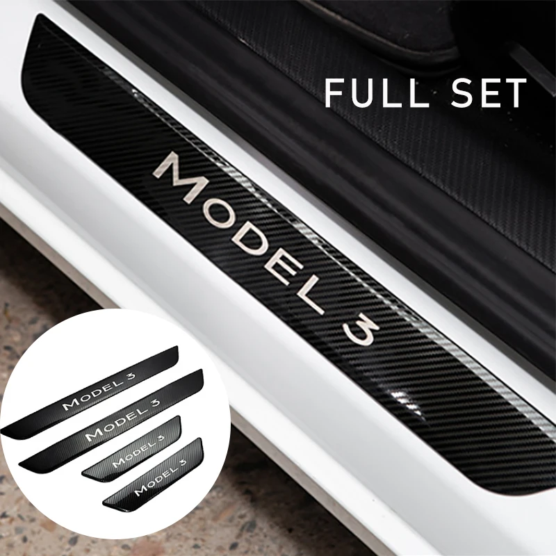 4pcs New Model3 2021 Door Sill Protector Stickers For Tesla Model 3 Accessories Car Threshold Stainless steel Anti-scratch Plate
4pcs New Model3 2021 Door Sill Protector Stickers For Tesla Model 3 Accessories Car Threshold Stainless steel Anti-scratch Plate