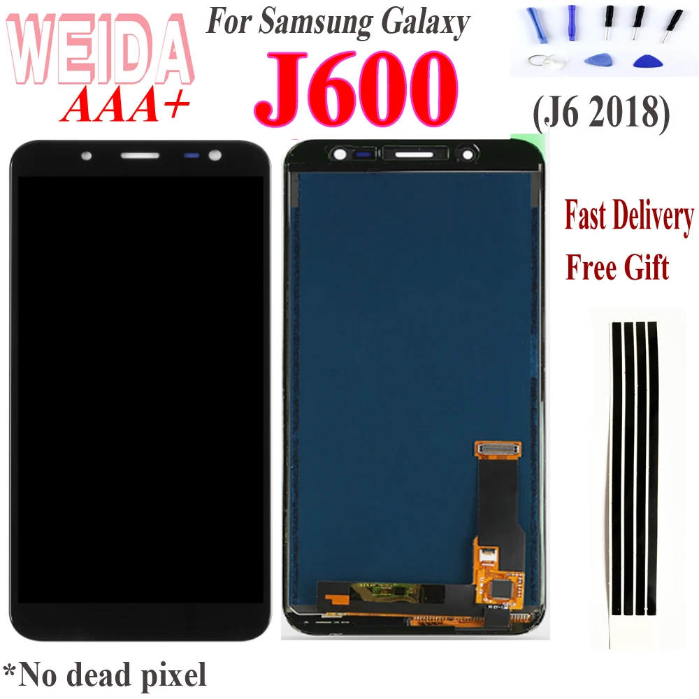 LCD 5.6" For Samsung Galaxy J600 J6 2018 J600F LCD Display Touch Screen Assembly Replacement Parts Tested J600 LCD
LCD 5.6" For Samsung Galaxy J600 J6 2018 J600F LCD Display Touch Screen Assembly Replacement Parts Tested J600 LCD