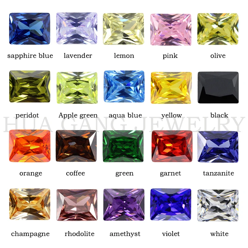 50PCS Cubic Zirconia Stone Multicolor Black Blue Rectangle Shape Cut Loose CZ Synthetic Gems Beads For Jewelry 3x5~10x14mm
50PCS Cubic Zirconia Stone Multicolor Black Blue Rectangle Shape Cut Loose CZ Synthetic Gems Beads For Jewelry 3x5~10x14mm