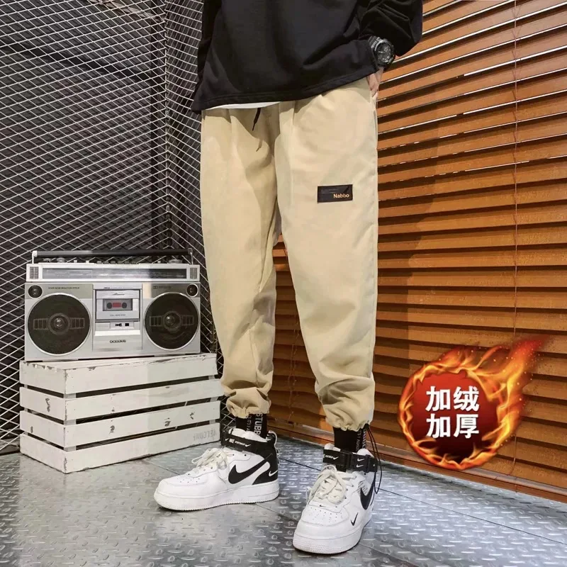 Winter Men's Plus Velvet Cargo Spring Harem Pants Hip Hop Casual Streetwear Autumn Pants Joggers Fashion Trousers Men Pants
Winter Men's Plus Velvet Cargo Spring Harem Pants Hip Hop Casual Streetwear Autumn Pants Joggers Fashion Trousers Men Pants