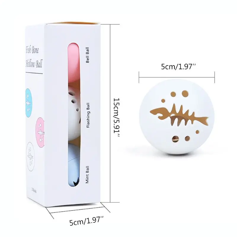 3Pcs for Cat for Chase Toys Hollow Flash Light Ball Catnip Bell Ball Interactive
3Pcs for Cat for Chase Toys Hollow Flash Light Ball Catnip Bell Ball Interactive