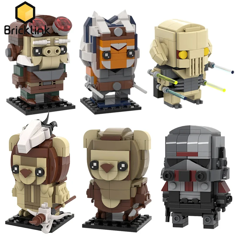 Bricklink Star Movie Figures 40539 Ahsokaed Vader-Anakined Ewoked Kuiils General-Grievous Brickheadz Model Building Blocks Toys
Bricklink Star Movie Figures 40539 Ahsokaed Vader-Anakined Ewoked Kuiils General-Grievous Brickheadz Model Building Blocks Toys