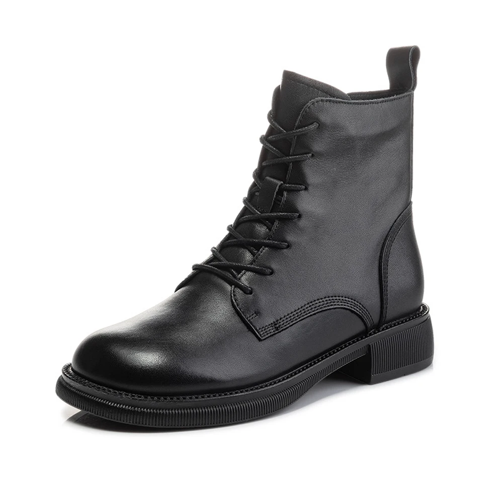 LOVIRS Women Black Round Toe Ankle Boots Fashion Winter Side Zipper Martin Boots Women Flats Boots Ladies Shoes Size 35-43
LOVIRS Women Black Round Toe Ankle Boots Fashion Winter Side Zipper Martin Boots Women Flats Boots Ladies Shoes Size 35-43