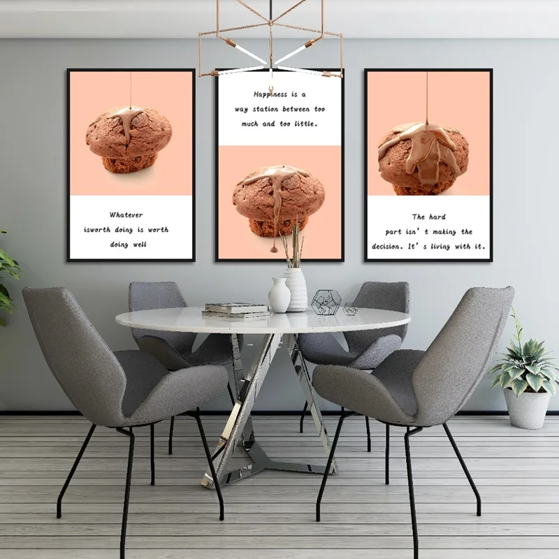 Nordic Canvas Painting Wall Art Poster Modern Simple Chocolate Chip Cookie Mural Home Decoration Kitchen Restaurant Coffee Shop
Nordic Canvas Painting Wall Art Poster Modern Simple Chocolate Chip Cookie Mural Home Decoration Kitchen Restaurant Coffee Shop