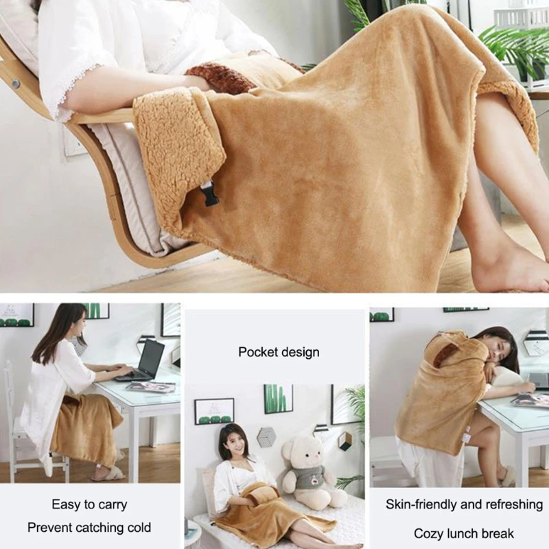 2 Colors Electric Heating Blanket Shawl Hand Shoulder Warm 5V 60x80cm USB Cable for Car Home Office Hand and Knee Warmer
2 Colors Electric Heating Blanket Shawl Hand Shoulder Warm 5V 60x80cm USB Cable for Car Home Office Hand and Knee Warmer