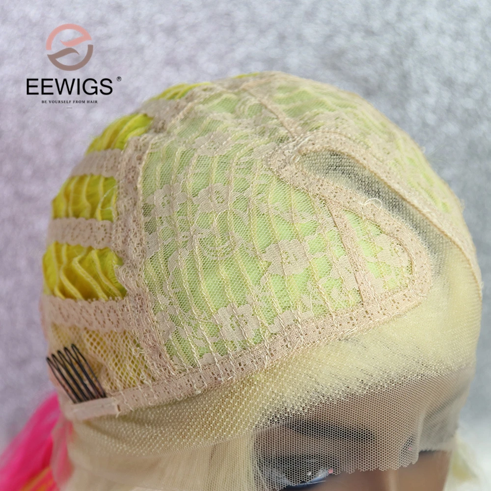Yellow Ombre Hot Pink Wig L-part Synthetic Lace Part Wig High Temaperature Fiber Cosplay Wigs For Black Wigs For Black Women
Yellow Ombre Hot Pink Wig L-part Synthetic Lace Part Wig High Temaperature Fiber Cosplay Wigs For Black Wigs For Black Women
