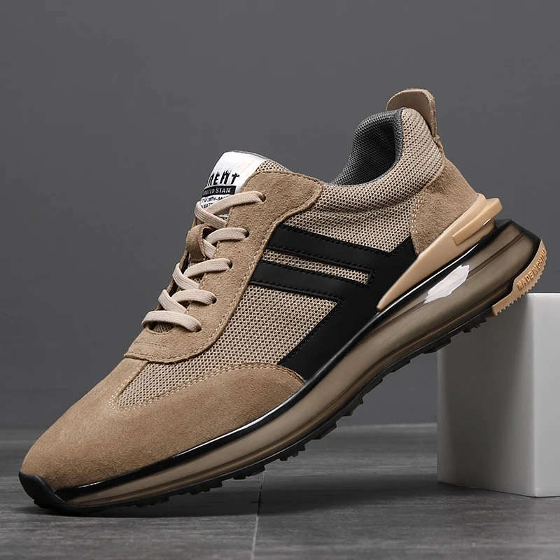 Men's Mesh Shoes Spring Autumn Thick Mesh Stitching Breathable Fashion Sneakers British Trend Soft Comfortable Casual Shoes
Men's Mesh Shoes Spring Autumn Thick Mesh Stitching Breathable Fashion Sneakers British Trend Soft Comfortable Casual Shoes