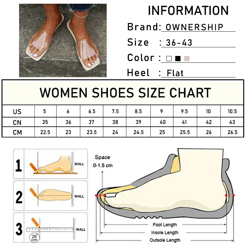 Women Square Toe Slippers Summer Woman Transparent Slides 2021 Ladies Casual Flats Female Comfortable Beach Shoes Plus Size 
Women Square Toe Slippers Summer Woman Transparent Slides 2021 Ladies Casual Flats Female Comfortable Beach Shoes Plus Size
