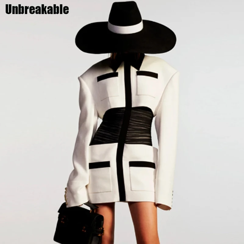 2020 Autumn Newest Stylish Designer Dress Women's Extra Shoulder Pockets Color Block Smocked Waist Patchwork Dress
2020 Autumn Newest Stylish Designer Dress Women's Extra Shoulder Pockets Color Block Smocked Waist Patchwork Dress