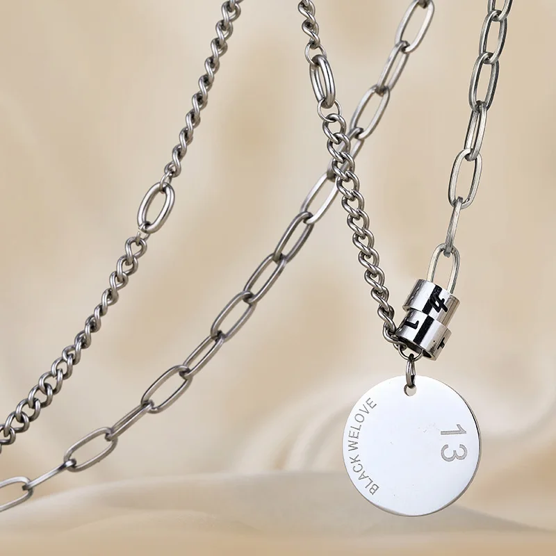 South Korea Creative round Plate Lettered with Numbers Pendant Necklace Birthday Gift Party Banquet WOMEN'S Jewelry Ornament
South Korea Creative round Plate Lettered with Numbers Pendant Necklace Birthday Gift Party Banquet WOMEN'S Jewelry Ornament