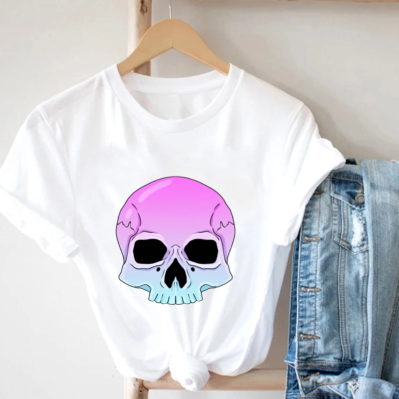 Woman T-Shirts Harajuku Y2k Aesthetic Plus Size Kawaii Anime T-Shirt Skull Painting Scary Rainbow Kawaii Printed T-Shirt
Woman T-Shirts Harajuku Y2k Aesthetic Plus Size Kawaii Anime T-Shirt Skull Painting Scary Rainbow Kawaii Printed T-Shirt