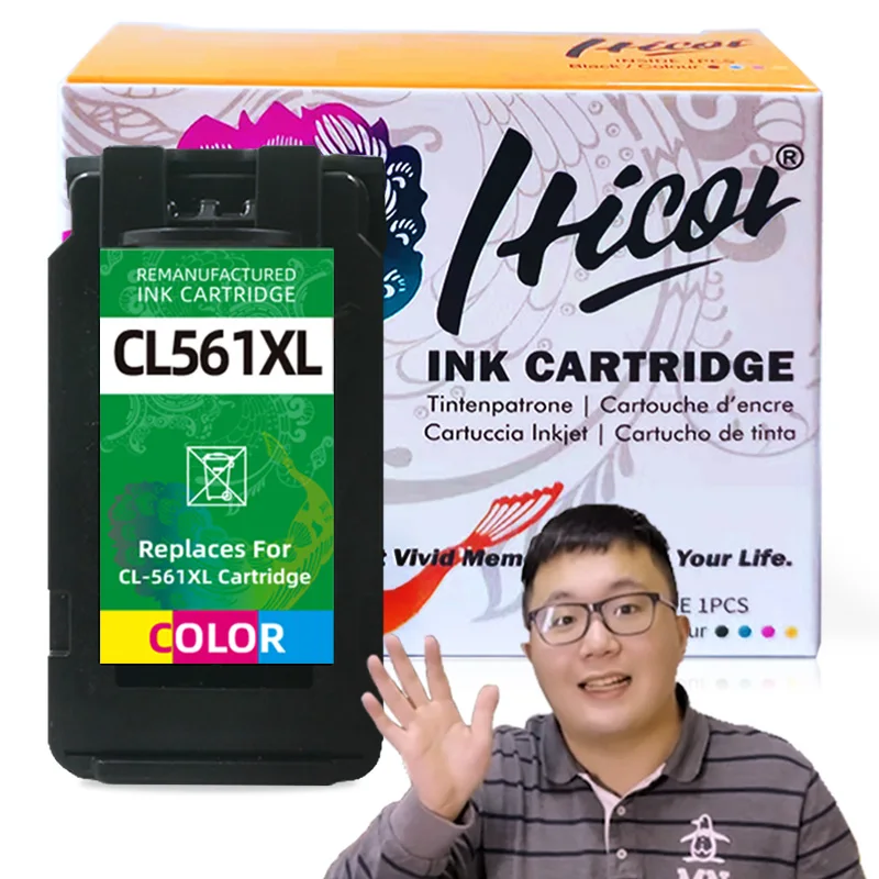 Реконструированный цвет Hicor 560XL 561 фотосессия для CL561 CL561XL для Canon Pixma TS5351 TS5352 TS5350 TS5353
Реконструированный цвет Hicor 560XL 561 фотосессия для CL561 CL561XL для Canon Pixma TS5351 TS5352 TS5350 TS5353