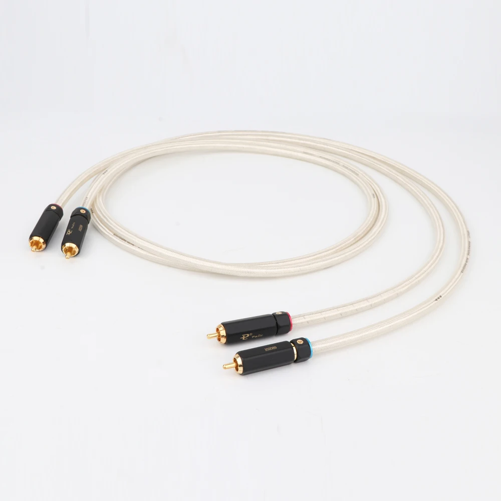 Pair OFC Silver Plated RCA Audio Cable HIFI RCA Cable Interconnect Cable with gold plated RCA connector hi-end RCA to RCA cable
Pair OFC Silver Plated RCA Audio Cable HIFI RCA Cable Interconnect Cable with gold plated RCA connector hi-end RCA to RCA cable