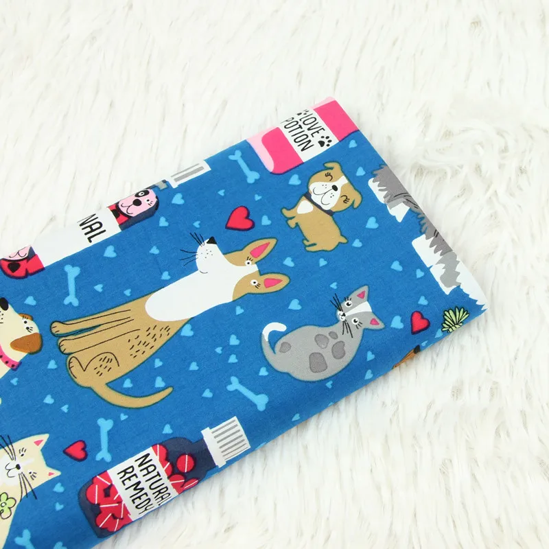 Half Meter Cartoon Dog Print Fabric Blue Bottom, Handmade DIY Garment Dress Children Cloth 100% Cotton B545
Half Meter Cartoon Dog Print Fabric Blue Bottom, Handmade DIY Garment Dress Children Cloth 100% Cotton B545