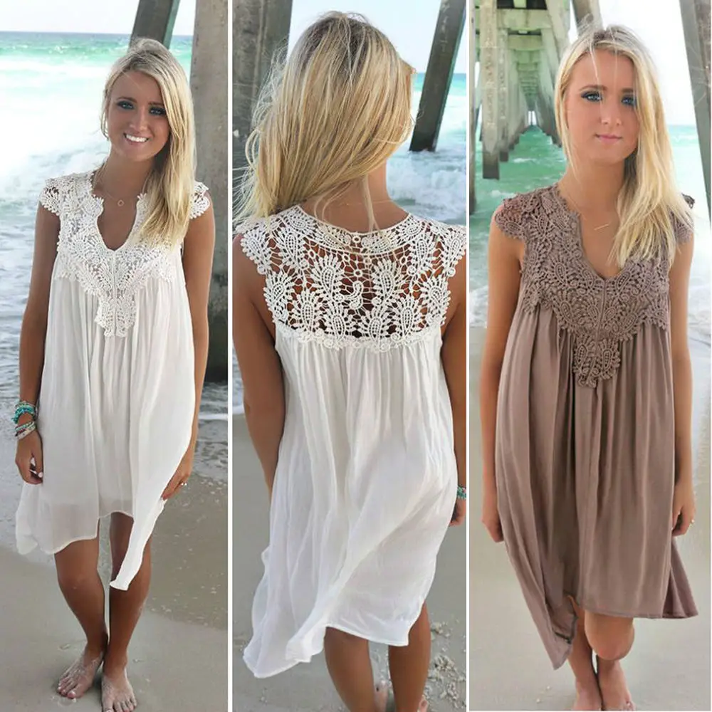 Version of Summer Lace Stitching Loose Dress Is Wearing A Casual Dress for Vacation African Lace Dresses for Women In Clothing
Version of Summer Lace Stitching Loose Dress Is Wearing A Casual Dress for Vacation African Lace Dresses for Women In Clothing